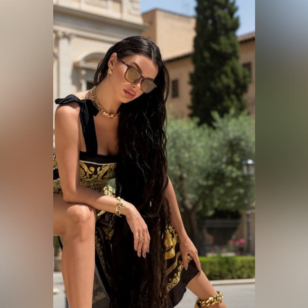 NWT $812 GUCCI  Brown Square Sunglasses GG0843S 003 Unisex - Picture 4 of 17